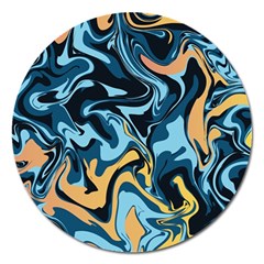 Abstract Marble 18 Magnet 5  (Round)