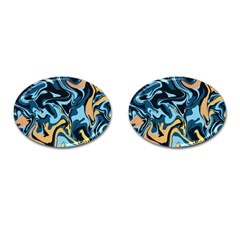 Abstract Marble 18 Cufflinks (Oval)