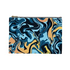 Abstract Marble 18 Cosmetic Bag (Large) 