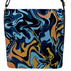 Abstract Marble 18 Flap Messenger Bag (S)