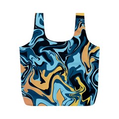 Abstract Marble 18 Full Print Recycle Bags (M) 