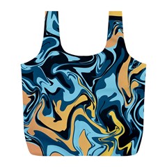 Abstract Marble 18 Full Print Recycle Bags (L) 