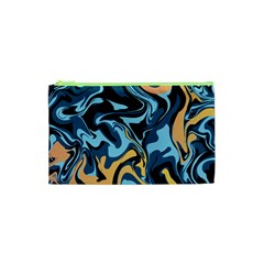Abstract Marble 18 Cosmetic Bag (XS)