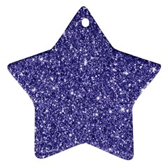 New Sparkling Glitter Print E Ornament (Star)