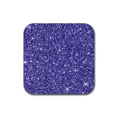 New Sparkling Glitter Print E Rubber Coaster (Square) 