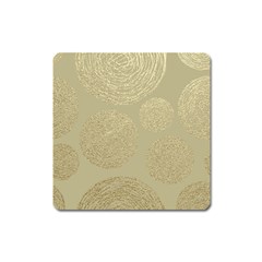 Modern, Gold,polka Dots, Metallic,elegant,chic,hand Painted, Beautiful,contemporary,deocrative,decor Square Magnet