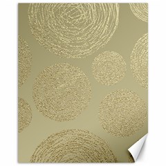 Modern, Gold,polka Dots, Metallic,elegant,chic,hand Painted, Beautiful,contemporary,deocrative,decor Canvas 11  X 14  