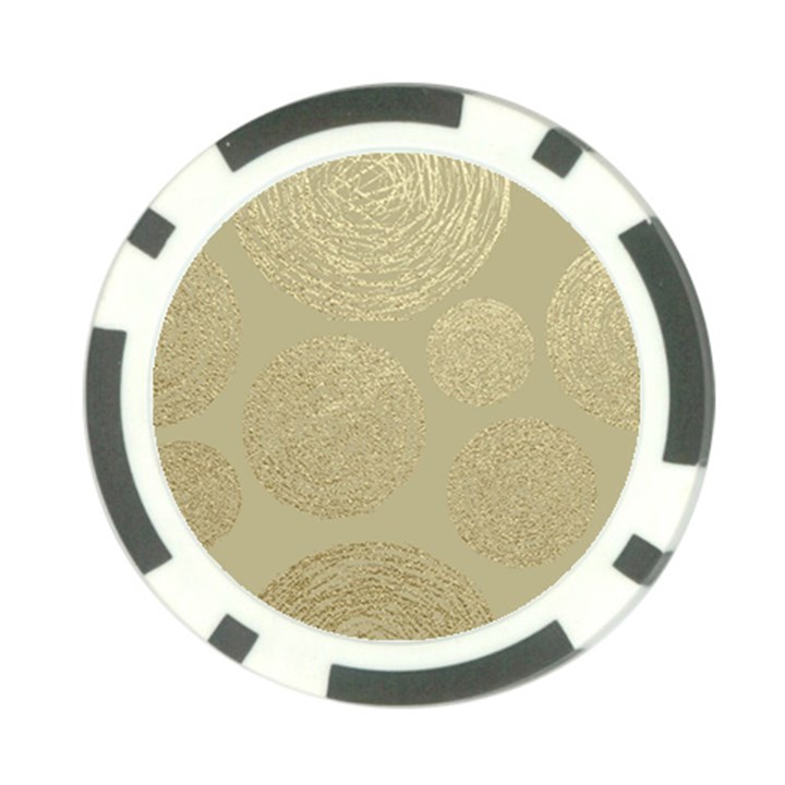 modern, gold,polka dots, metallic,elegant,chic,hand painted, beautiful,contemporary,deocrative,decor Poker Chip Card Guard