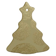 Modern, Gold,polka Dots, Metallic,elegant,chic,hand Painted, Beautiful,contemporary,deocrative,decor Christmas Tree Ornament (two Sides)