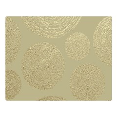 Modern, Gold,polka Dots, Metallic,elegant,chic,hand Painted, Beautiful,contemporary,deocrative,decor Double Sided Flano Blanket (large) 