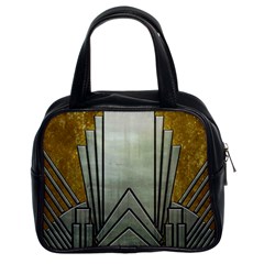 Art Nouveau Gold Silver Classic Handbags (2 Sides) by NouveauDesign