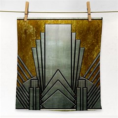 Art Nouveau Gold Silver Face Towel by NouveauDesign