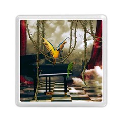 Funny Parrots In A Fantasy World Memory Card Reader (square)  by FantasyWorld7