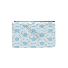 Blue,white,shell,pattern Cosmetic Bag (small) 