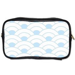 Blue,white,shell,pattern Toiletries Bags by NouveauDesign