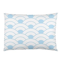 Blue,white,shell,pattern Pillow Case (two Sides) by NouveauDesign
