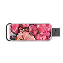 Beautiful Peonies Portable Usb Flash (two Sides) by NouveauDesign