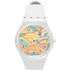 Abstract Nature 5 Round Plastic Sport Watch (M)