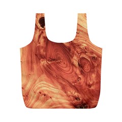 Fantastic Wood Grain 917b Full Print Recycle Bags (M) 