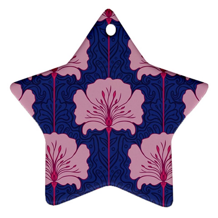 beautiful art nouvea floral pattern Ornament (Star)