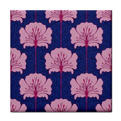 Beautiful Art Nouvea Floral Pattern Face Towel by NouveauDesign