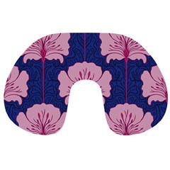 Beautiful Art Nouvea Floral Pattern Travel Neck Pillows by NouveauDesign