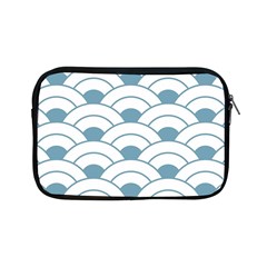 Art Deco Teal White Apple Ipad Mini Zipper Cases by NouveauDesign