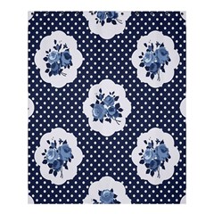 Shabby Chic Navy Blue Shower Curtain 60  X 72  (medium)  by NouveauDesign