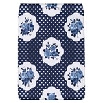 shabby chic navy blue Flap Covers (L)  Front