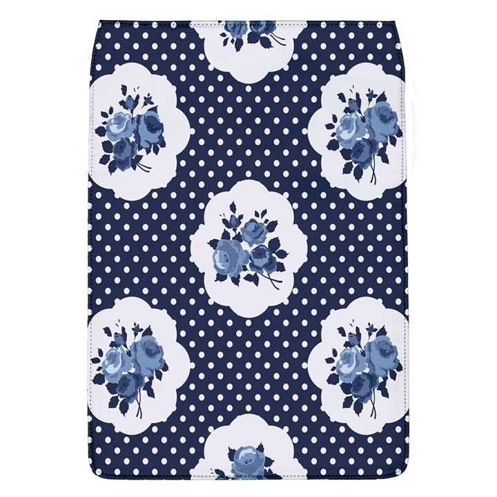 shabby chic navy blue Flap Covers (L) 