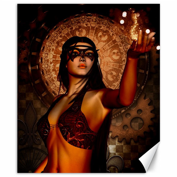 Wonderful Fantasy Women With Mask Canvas 8  x 10 