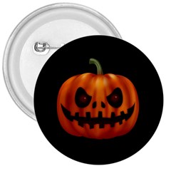 Halloween Pumpkin 3  Buttons by Valentinaart