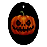 Halloween pumpkin Oval Ornament (Two Sides) Front