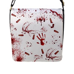 Massacre  Flap Messenger Bag (l)  by Valentinaart