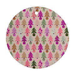 Christmas tree pattern Ornament (Round)