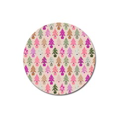 Christmas tree pattern Magnet 3  (Round)