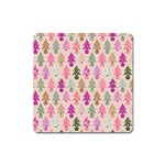 Christmas tree pattern Square Magnet Front