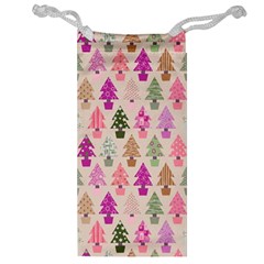 Christmas Tree Pattern Jewelry Bag by Valentinaart
