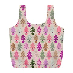 Christmas tree pattern Full Print Recycle Bags (L) 