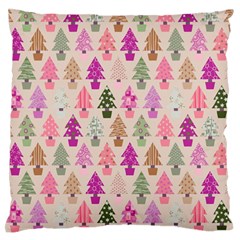 Christmas tree pattern Large Flano Cushion Case (Two Sides)