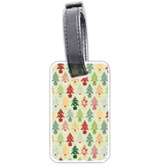 Christmas Tree Pattern Luggage Tags (one Side)  by Valentinaart