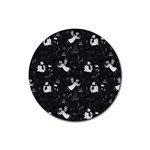 Christmas pattern Rubber Coaster (Round)  Front