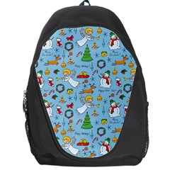 Christmas Pattern Backpack Bag by Valentinaart