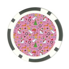 Christmas Pattern Poker Chip Card Guard by Valentinaart