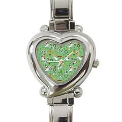 Christmas Pattern Heart Italian Charm Watch by Valentinaart