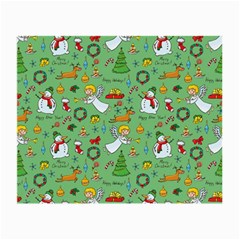 Christmas Pattern Small Glasses Cloth by Valentinaart