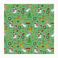 Christmas Pattern Medium Glasses Cloth (2-side) by Valentinaart