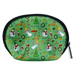 Christmas pattern Accessory Pouches (Medium)  Back