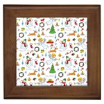 Christmas pattern Framed Tiles Front