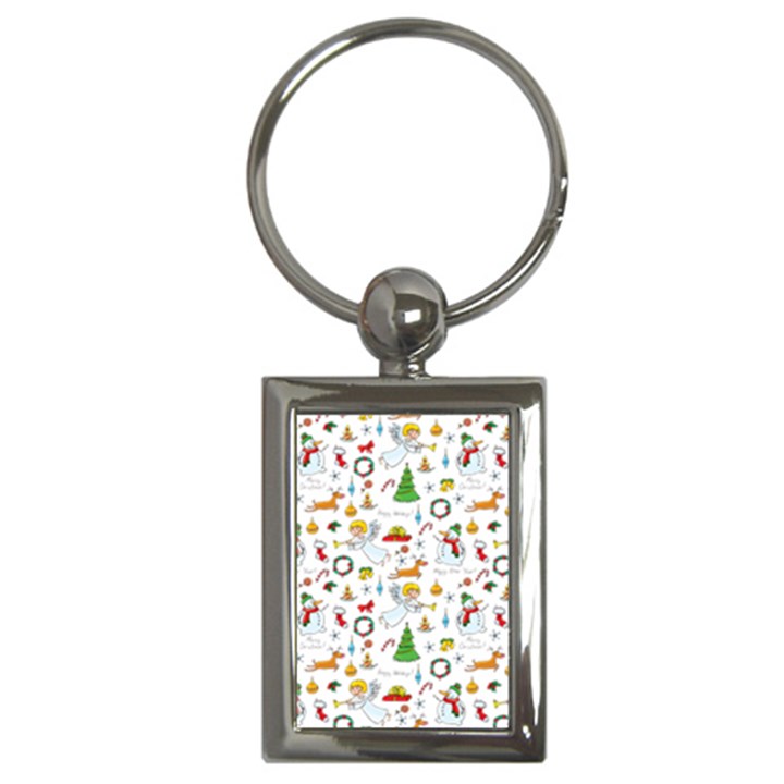 Christmas pattern Key Chains (Rectangle) 